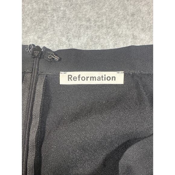 Reformation Black Midi Skirt Size 6 / Medium - Picture 2 of 5